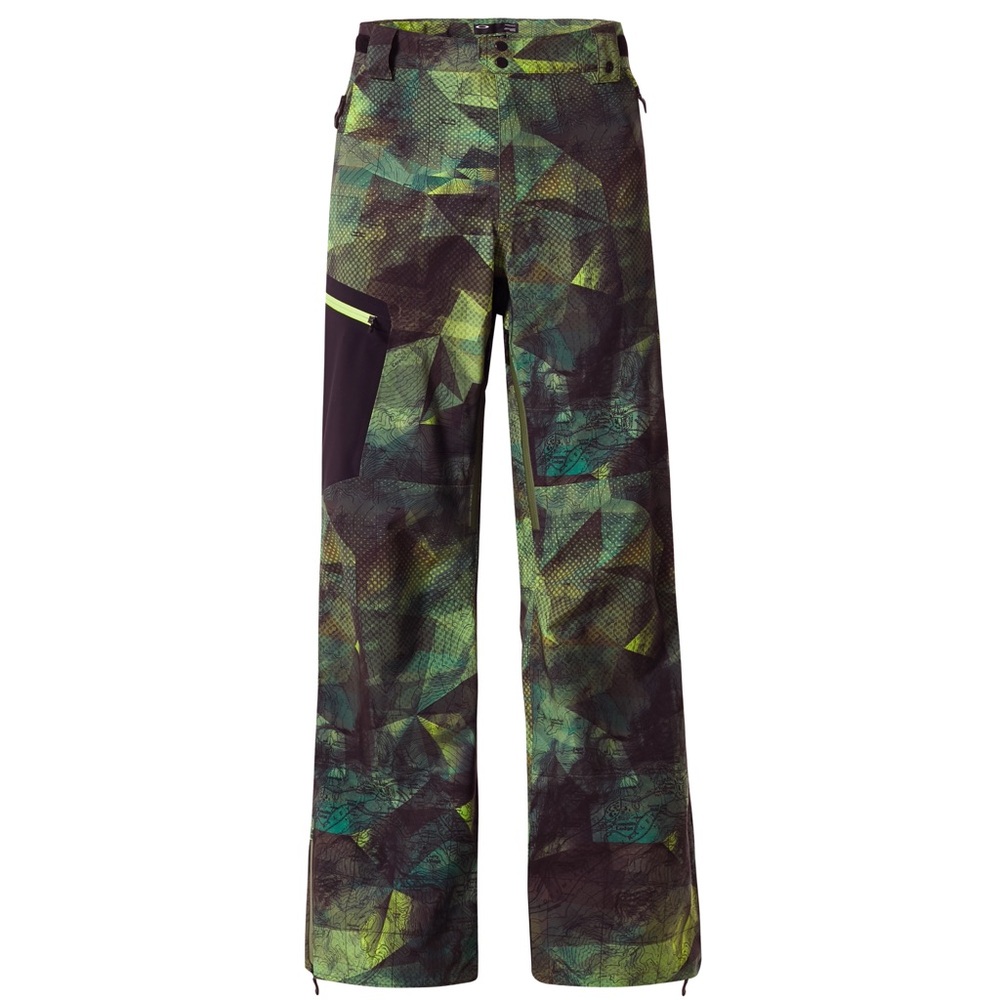 Like New Oakley Black Forest Shell 3L 15 K Pant Size XS , Geo Camouflage Print